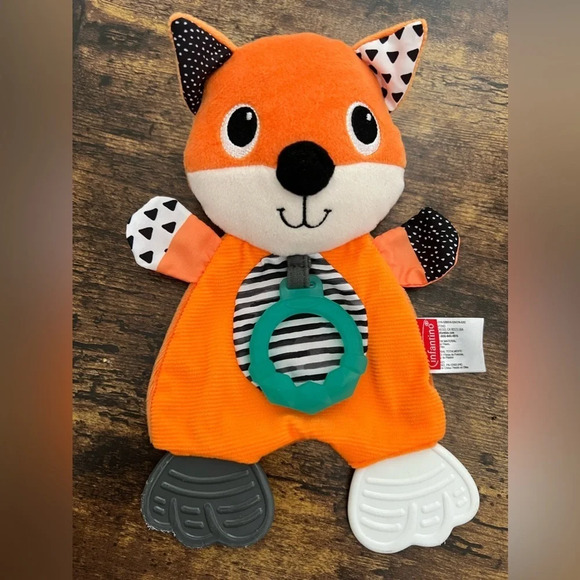 BUNDLE: Chicco Daisy Ball Spinner + infantino fox teether toy. - Picture 2 of 15